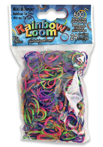 Rainbow Loom, Mixed Bands, Tie-Dye