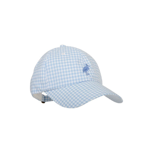 Covington Cap Buckhead Blue Gingham with Barbados Blue Stork