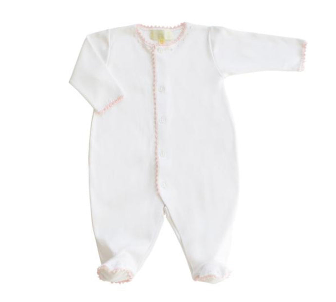 Jersey Footie Romper-Pink