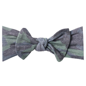 Copper Pearl Knit Headband Bow(prints)