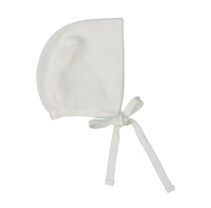 Classic Knit Bonnet, Ivory