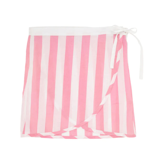 Wrap Song Sarong (Ladies) Hamptons Hot Pink Stripe