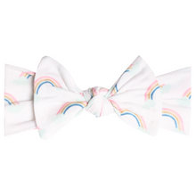 Copper Pearl Knit Headband Bow(prints)