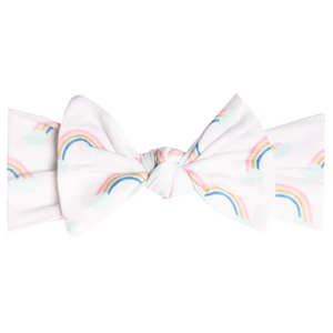 Copper Pearl Knit Headband Bow(prints)