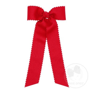 Medium Scallop Trim Longtail Bow
