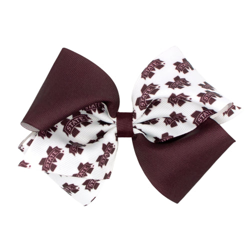 MSU Color Block Bow