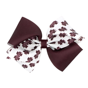 MSU Color Block Bow