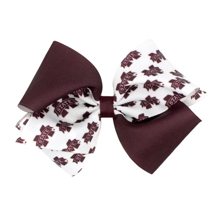 MSU Color Block Bow