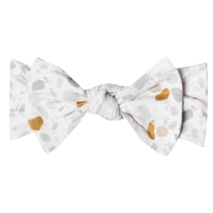 Copper Pearl Knit Headband Bow(prints)