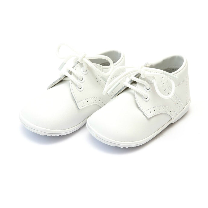 James Boys White Leather Lace Up