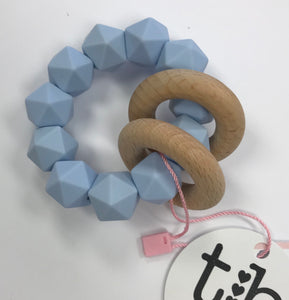 Abby Teething Rattle (multiple colors)