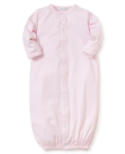 Dots Print Converter Gown, pink/white