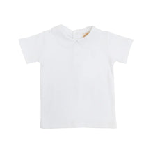 Peter Pan Collar Shirt & Onesie (Short Sleeve Pima) Worth Avenue White