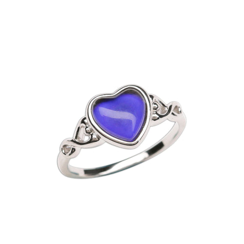 Sterling Silver Mood Ring (Heart)