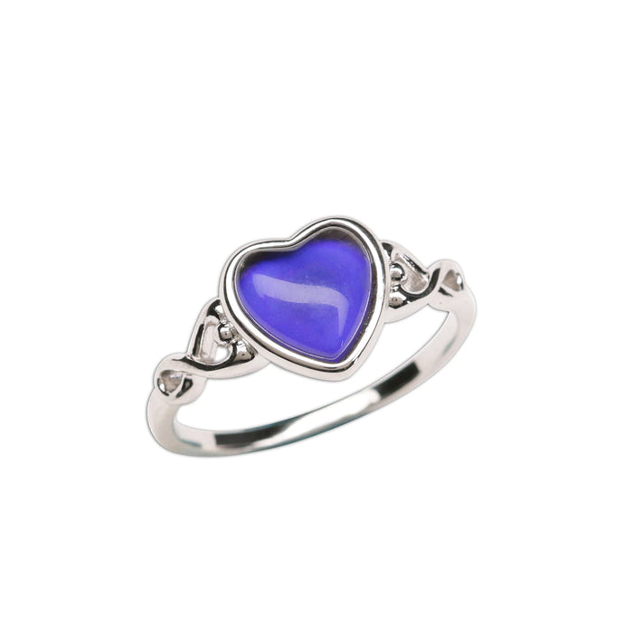 Sterling Silver Mood Ring (Heart)