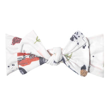 Copper Pearl Knit Headband Bow(prints)