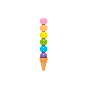 rainbow scoops vanilla scented stacking erasable crayons