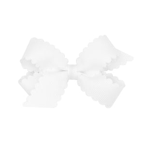 Mini Grosgrain Scalloped Edge Bow(9791)