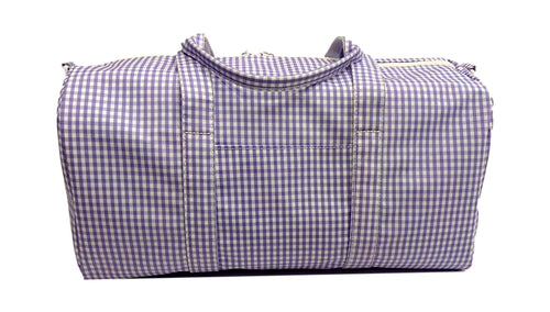 Gingham Lilac Weekender