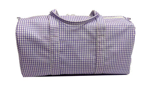 Gingham Lilac Weekender