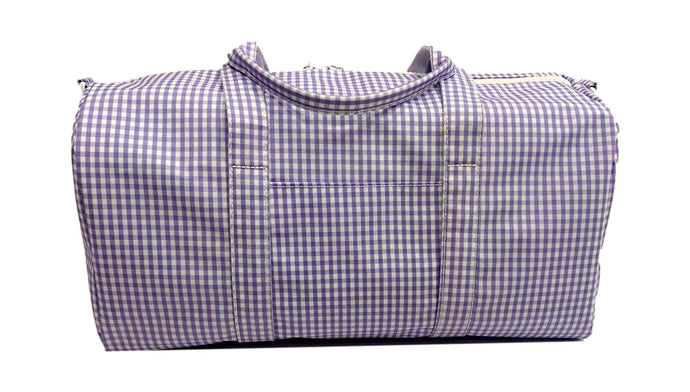 Gingham Lilac Weekender