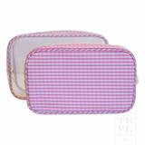 Duo Bag Set- Gingham Pink