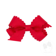 Mini Grosgrain Scalloped Edge Bow(9791)