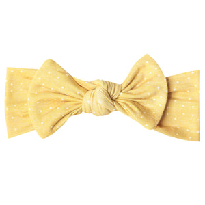 Copper Pearl Knit Headband Bow(prints)