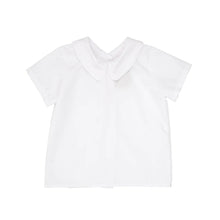 Peter Pan Collar Shirt & Onesie (Short Sleeve Woven) Worth Avenue White