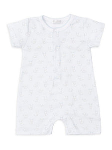 Gingham Bunnies Playsuit, Blue