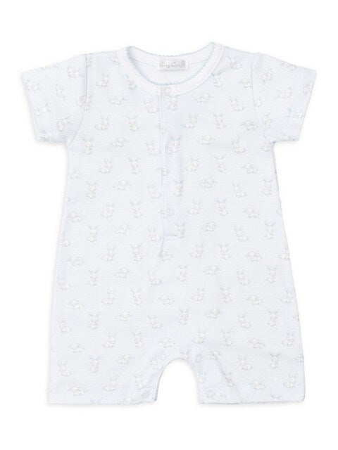 Gingham Bunnies Playsuit, Blue