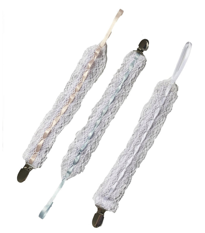 Legacy Lace Pacifier Clips