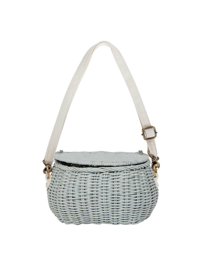 mini chari bag - vintage blue