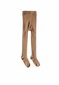 Solid Ribbed Tights