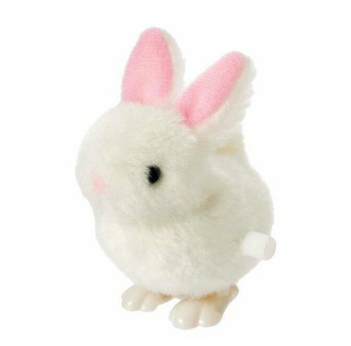 White Fuzzy Bunny Wind Up