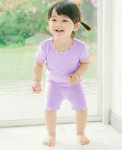 Shirring Short light Purple Set