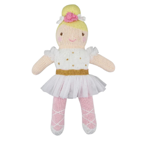 Ballerina Knit Doll White