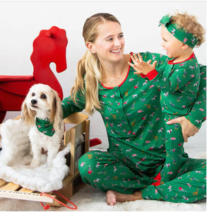 jungle bells modal magnetic nursing pj with jogger - women
