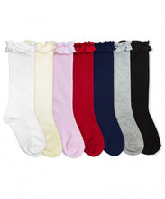 Ruffle knee high sock 1658