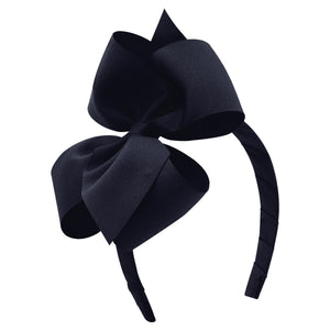 Small King Classic Grosgrain Bow on Headband