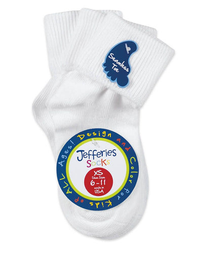 32200 Socks Smooth Toe Turn Cuff Socks 3 Pair Pack