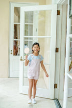 Channing Choo Choo Overalls Palm Beach Pink & Worth Avenue White Stripe With Heart Applique