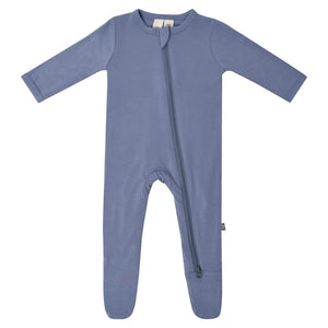 Kyte Zipper Footie, Slate