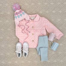 Carlyle Quilted Coat Palm Beach Pink