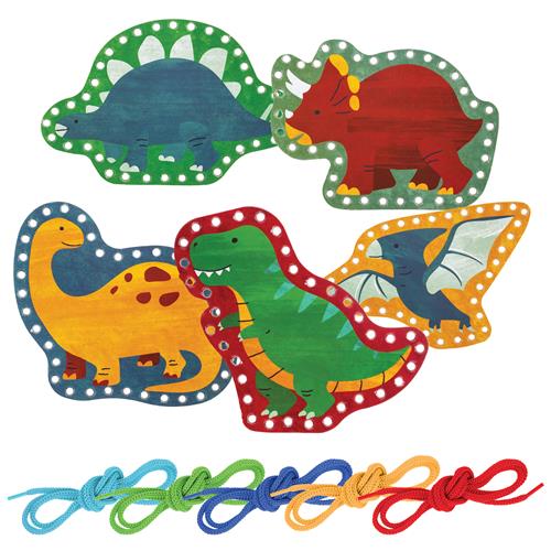 Lacing Card Set, Dino