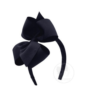 Small King Classic Grosgrain Bow on Headband