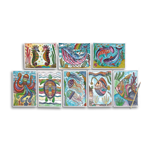 hidden colors magic paint sheets - magic ocean