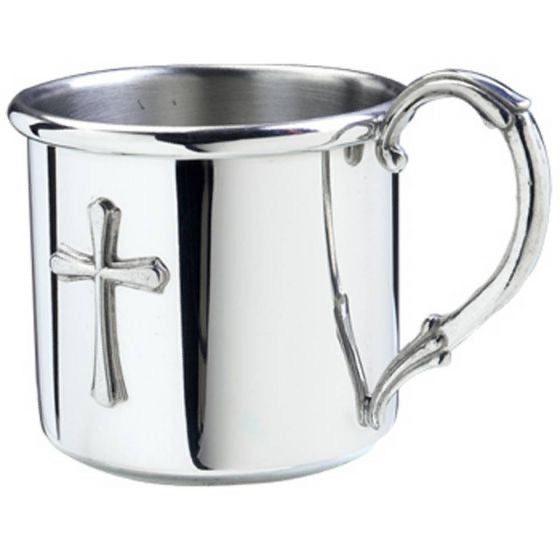 Pewter Easton Cross Baby Cup