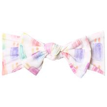 Copper Pearl Knit Headband Bow(prints)