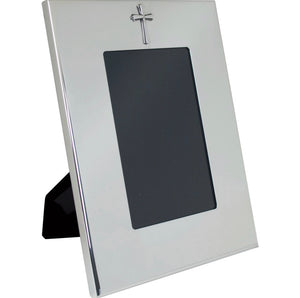 Vertical Wide Border Frame w/Cross 4 x 6